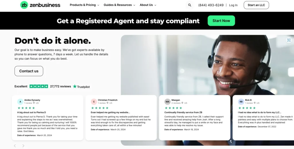 ZenBusiness User Reviews